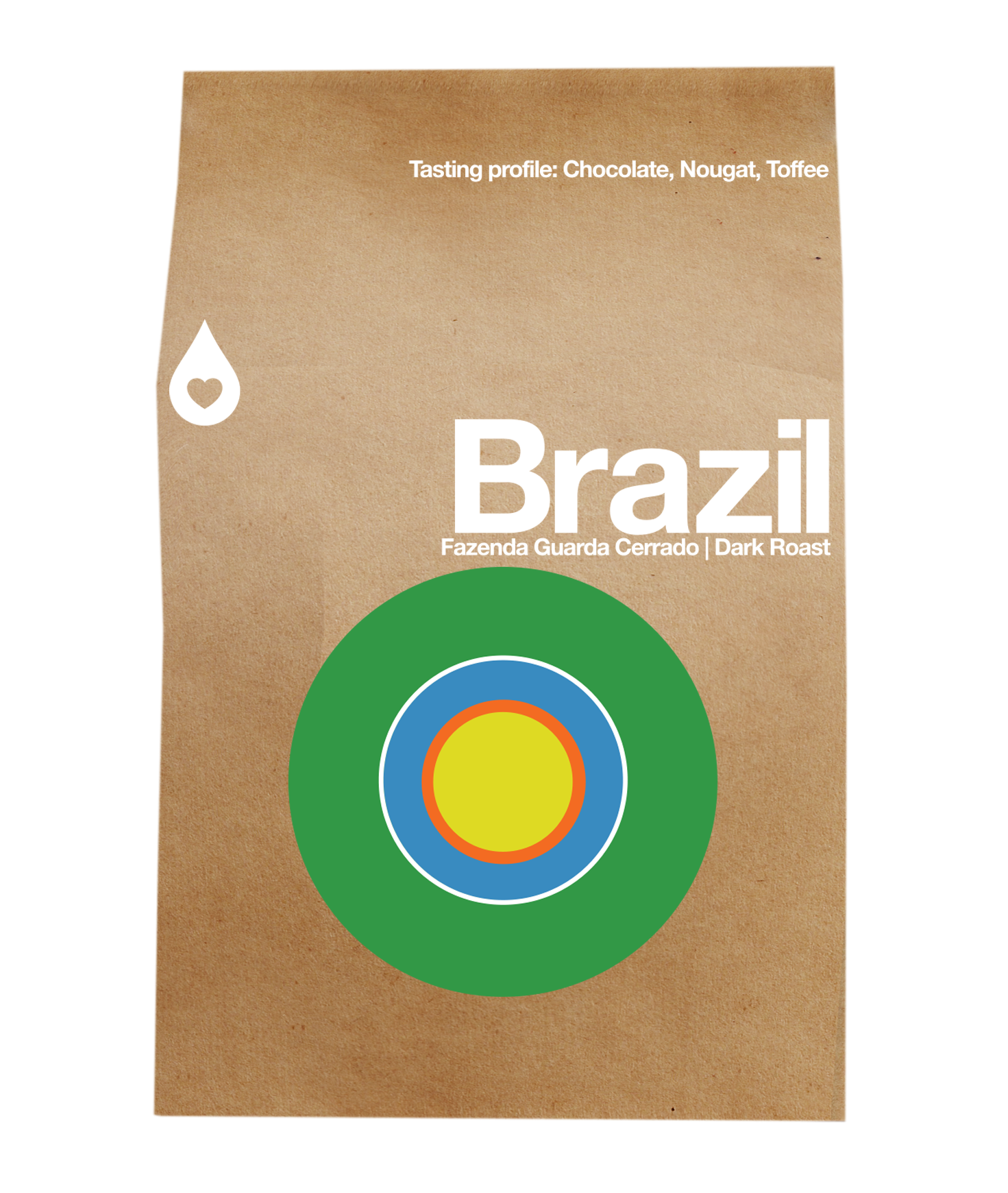 Café de Brasil en grano - 1kg - Caballo blanco - Cafento shop